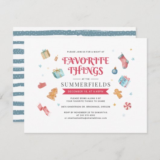 kerstfeestdag feestelijke feestdagen kaart (Voorkant / Achterkant)