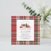 kerstfeestdag feestelijke feestdagen kaart (Staand voorkant)