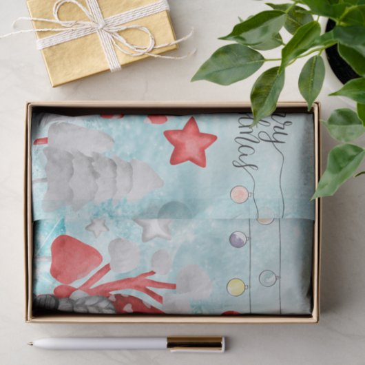 kerstfeestdag feestelijke gnomen tissuepapier (Geschenk)