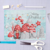 kerstfeestdag feestelijke gnomen tissuepapier (Craft)