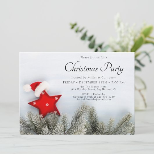 Kerstfeestdag feestelijke moderne feestdag kaart (Staand voorkant)