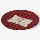 Kerstfeestdag, flatel en Frost Lumberjack Papieren Bordje (Gekanteld)