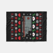 Kerstfeestdag Fleece Deken (Voorkant (Horizontaal))