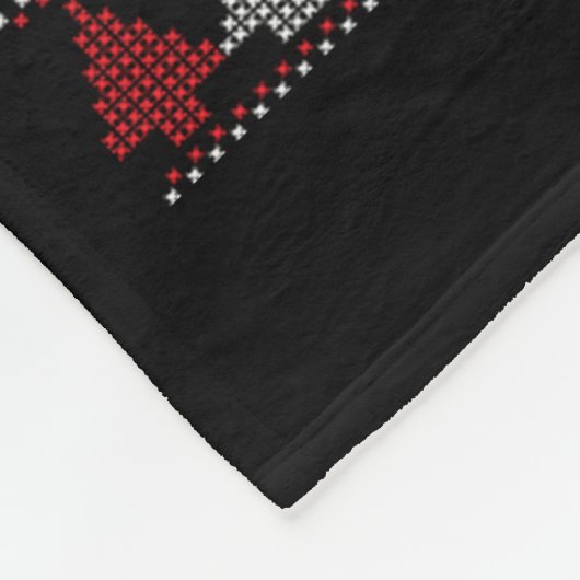 Kerstfeestdag Fleece Deken (Hoek)