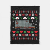 Kerstfeestdag Fleece Deken (Voorkant)