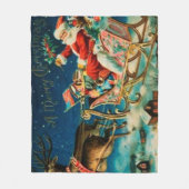 kerstfeestdag fleece deken (Voorkant)