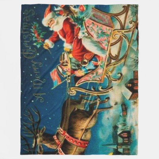  kerstfeestdag fleece deken (Voorkant)