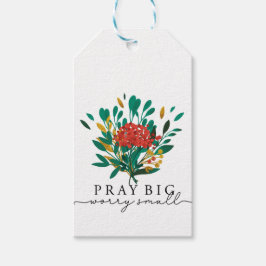 Kerstfeestdag Floral Motivatie cadeauLabels