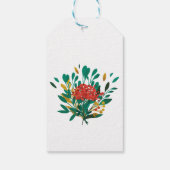 Kerstfeestdag Floral Motivatie cadeauLabels (Achterkant)