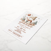 Kerstfeestdag Folie Uitnodiging (Gedraaid)