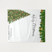 Kerstfeestdag Foto achtergrond Wandkleed (Voorkant (horizontaal))