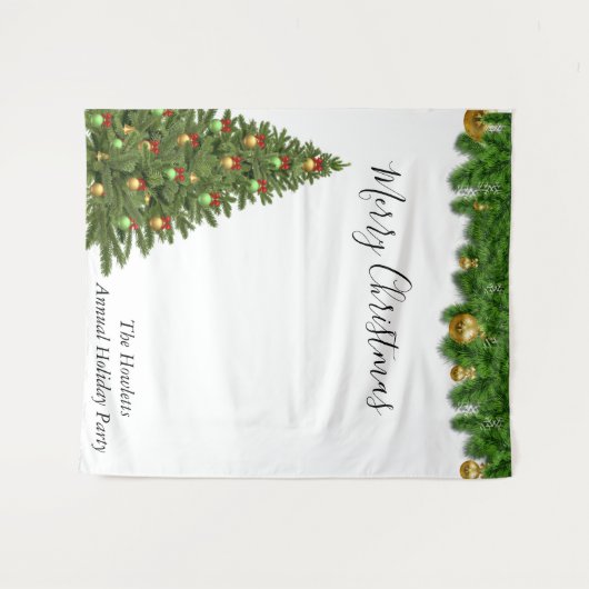 Kerstfeestdag Foto achtergrond Wandkleed (Voorkant (horizontaal))