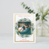 Kerstfeestdag Foto Briefkaart (Staand voorkant)