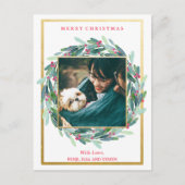 Kerstfeestdag Foto Briefkaart (Voorkant)