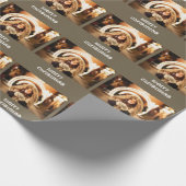 Kerstfeestdag Foto Cadeaupapier (Hoek)