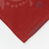 Kerstfeestdag Foto Damask Patroon Fleece Deken (Hoek)