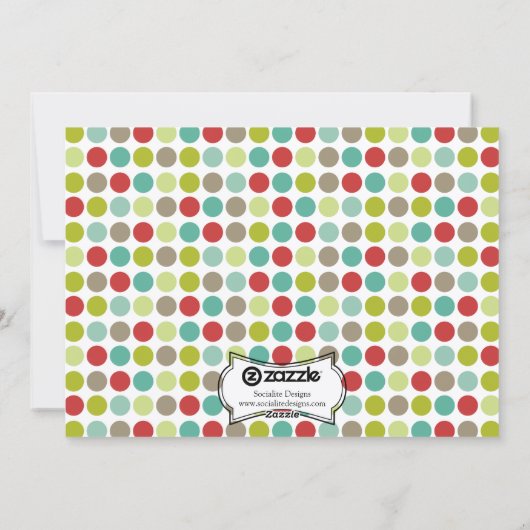 kerstfeestdag foto feestdagenkaart (Achterkant)