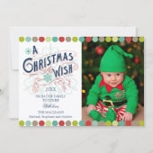 kerstfeestdag foto feestdagenkaart (Voorkant)