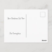 Kerstfeestdag Foto Gold Glitter Briefkaart (Achterkant)