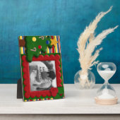 Kerstfeestdag Foto Lijst cadeau Fotoplaat (Zijkant)