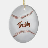 Kerstfeestdag Foto Simple Baseball Sports Keramisch Ornament (Rechts)