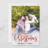 Kerstfeestdag Foto Sjabloon voor witte sneeuw (Voorkant)