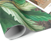  kerstfeestdag foto van Wood Acorn Cadeaupapier (Rol Hoek)