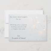 Kerstfeestdag Foto Zwangerschap Aankondiging (Achterkant)