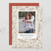  kerstfeestdag fotokaart feestdagenkaart (Voorkant / Achterkant)