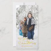 Kerstfeestdag - Fotokaart | Handschrift Feestdagenkaart (Voorkant)