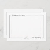 kerstfeestdag - Fotokaart Notitiekaartje (Voorkant / Achterkant)