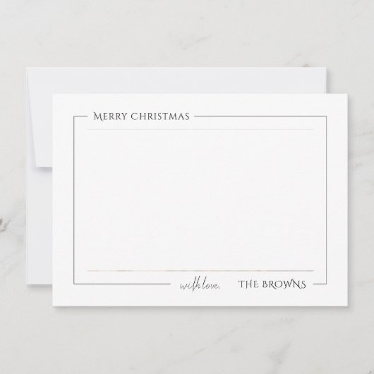 kerstfeestdag - Fotokaart Notitiekaartje (Voorkant)