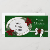 kerstfeestdag fotokaarten feestdagenkaart (Voorkant / Achterkant)