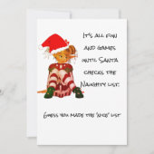 Kerstfeestdag Funny Quote Elf Kaart (Voorkant)