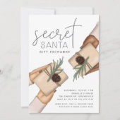 Kerstfeestdag geheim kerstcadeau-uitwisseling kaart (Voorkant)