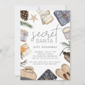 Kerstfeestdag geheim kerstcadeau-uitwisseling kaart (Voorkant)