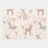 Kerstfeestdag, geïllustreerd inpakpapier vel (Voorkant 3)