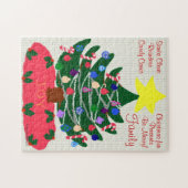 kerstfeestdag - Gele Star-feestdag Legpuzzel (Horizontaal)