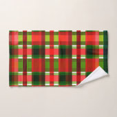 Kerstfeestdag gevarieerd vierkant buffel geplakt bad handdoek (Handdoek)