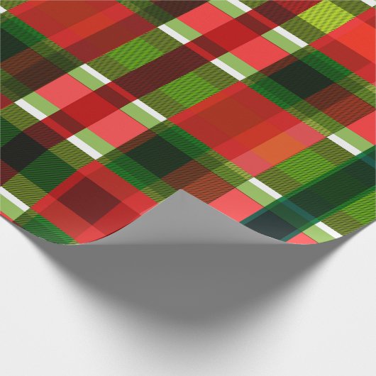 Kerstfeestdag gevarieerd vierkant buffel geplakt cadeaupapier (Hoek)