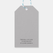 kerstfeestdag: Gift Bag met vogel Cadeaulabel (Achterkant)