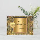 kerstfeestdag - gouden baldevaluatie 2 kaart (Staand voorkant)