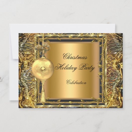 kerstfeestdag - gouden baldevaluatie 2 kaart (Voorkant)