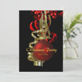 kerstfeestdag gouden elegant kaart (Staand voorkant)