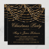 kerstfeestdag: gouden strijkvellen kaart (Voorkant / Achterkant)