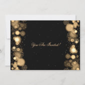 kerstfeestdag gouden winterwonder kaart (Achterkant)