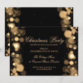 kerstfeestdag gouden winterwonder kaart (Voorkant / Achterkant)