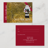 Kerstfeestdag - Gratis kerstcadeau Kortingskaartje (Voorkant / Achterkant)