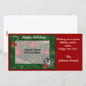 kerstfeestdag Greyhound Wreatfoto-kaart Feestdagenkaart (Voorkant / Achterkant)