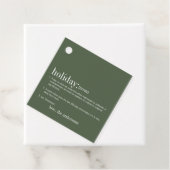 Kerstfeestdag groen bedankjes labels (In situ)